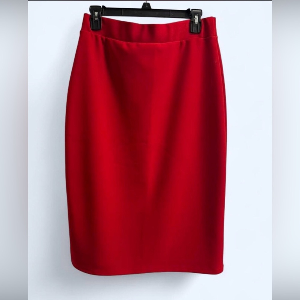 Classic Red Pencil Skirt - Women SZ Large NWOT